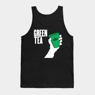 Funny Green Tea Punk Band Logo Parody For Tea Drinkers Tank Top